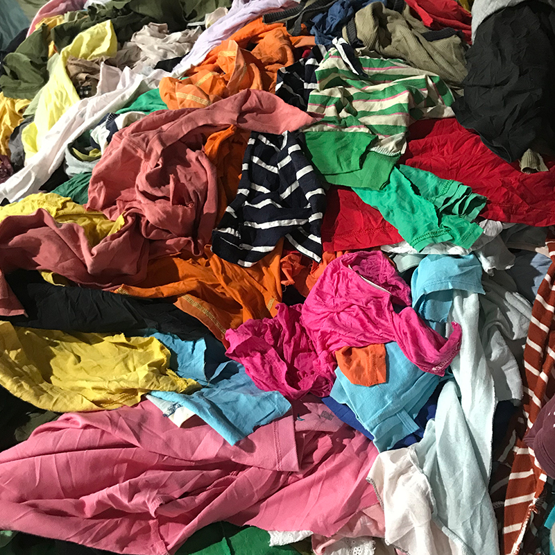 Colored T-shirt Cotton Rags